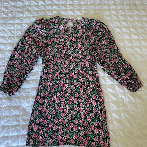 Blogger Favorite Zara ditzy floral puff sleeve mini dress - Picture 5 of 12